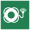 Segnale ISO 7010 E042: Salvagente anulare con luce