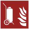 Segnale ISO 7010 F009: Estintore carrellato