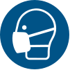 Segnale ISO 7010 M016: Maschera obbligatoria