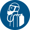 Segnale ISO 7010 M047: Usare autorespiratore isolante