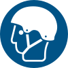 Segnale ISO 7010 M066: Casco sportivo obbligatorio