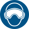 Segnale ISO 7010 M067: Occhiali da sci obbligatori