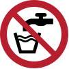 Segnale ISO 7010 P005: Acqua non potabile