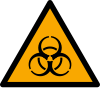 Segnale ISO 7010 W009: Pericolo biologico