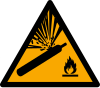 Segnale ISO 7010 W029: Pericolo bombole di gas