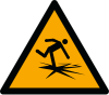 Segnale ISO 7010 W043: Pericolo ghiaccio sottile