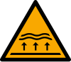 Segnale ISO 7010 W077: Pericolo area soggetta ad alluvione