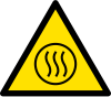 Segnale ISO 7010 W079: Pericolo contenuto caldo