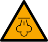 Segnale ISO 7010 W080: Pericolo vapore caldo