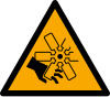 Segnale ISO 7010 W088: Pericolo lame in movimento
